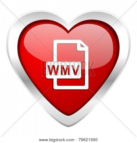 wmv file valentine icon  