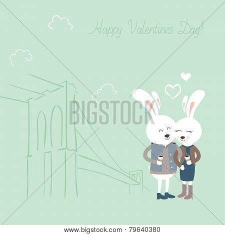 Bunnies with coffee