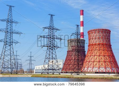 Thermal Power Station And Power Line