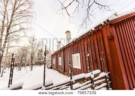 Traditional Farm House In Sweden