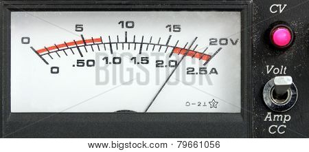 Rectangular Power Supply Display, Retro Style