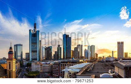 Aerial View Of Frankfurt