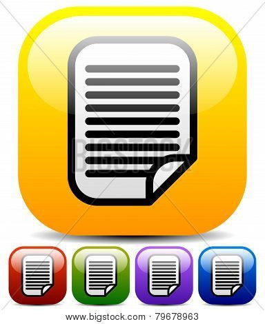 Note, Paper Icon