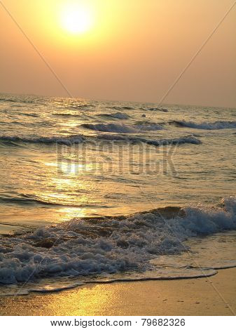 Sunrise over the Caspian Sea