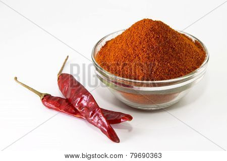 chilly powder with red chilly, dried chilies