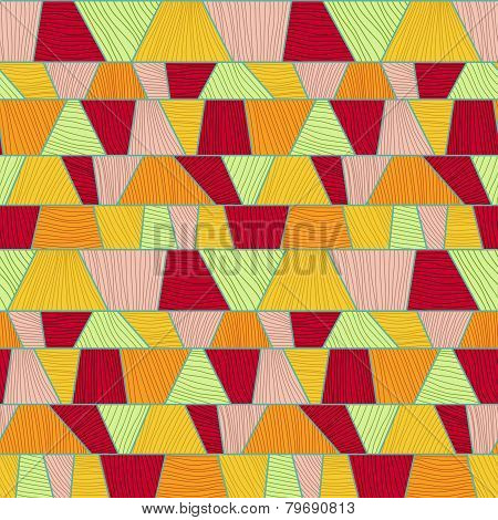 Abstract mosaic pattern. Seamless vector.