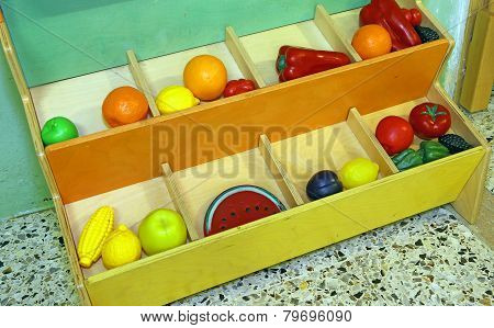 Plastic Fruit To Play In Preschool Children