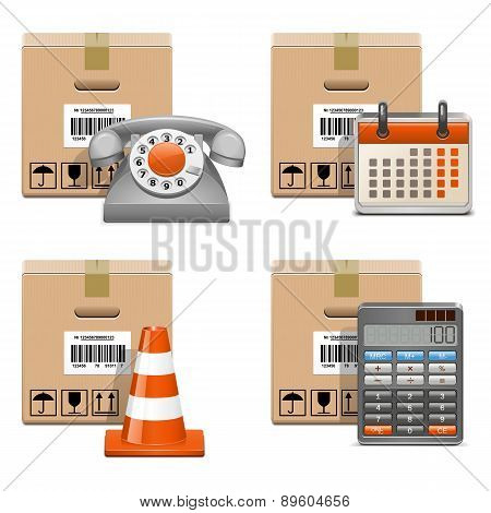 Vector Shipment Icons Set 13