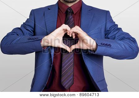 Businessman heart