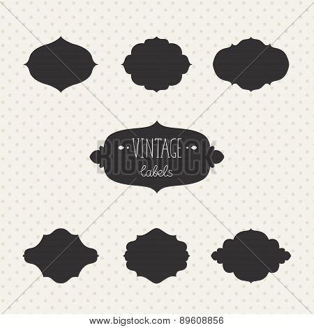 Vector collection vintage labels