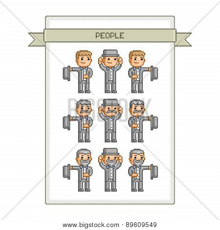 Pixel art collection retro