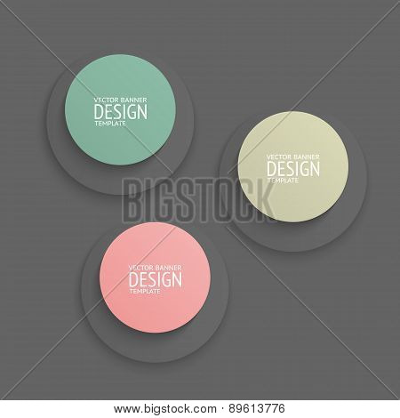 Vector banners design template.