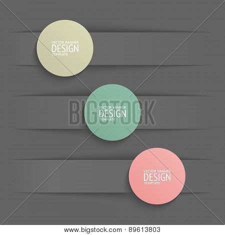 Vector banners design template.