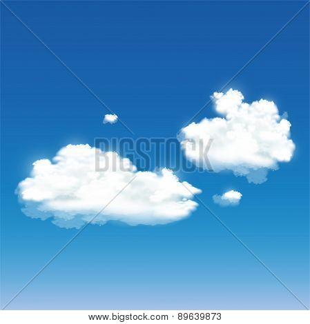 Vector Background With Clouds