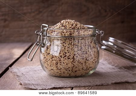 Quinoa On The Wooden Desk