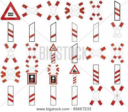 Level Crossing Markers In Germany