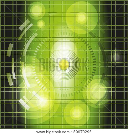 Dark green grid background vector