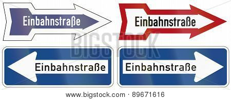 One-way Signs In Germany