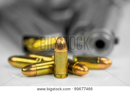Bullets with the gun