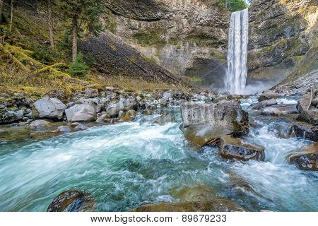 Brandywine waterfall in Brandywine Falls Provincial Park, British Columbia, Canada