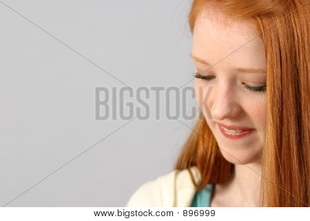 Ragazza timida