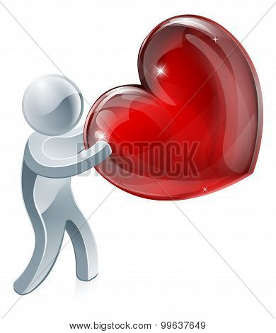 Person Holding Heart