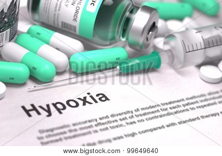 Hypoxia Diagnosis. Medical Concept.