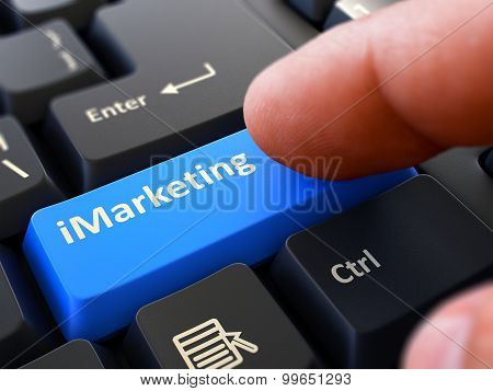 IMarketing - Clicking Blue Keyboard Button.