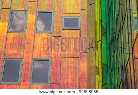 Detail Of A Contemporary Office Building In Deventer