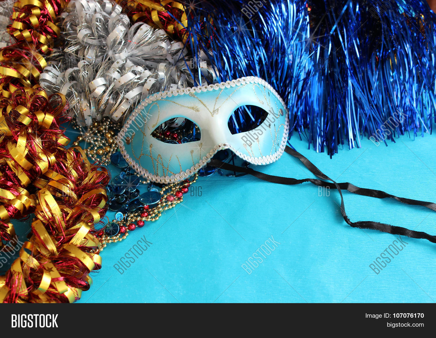 Blue Carnival Mask On Image & Photo (Free Trial) | Bigstock