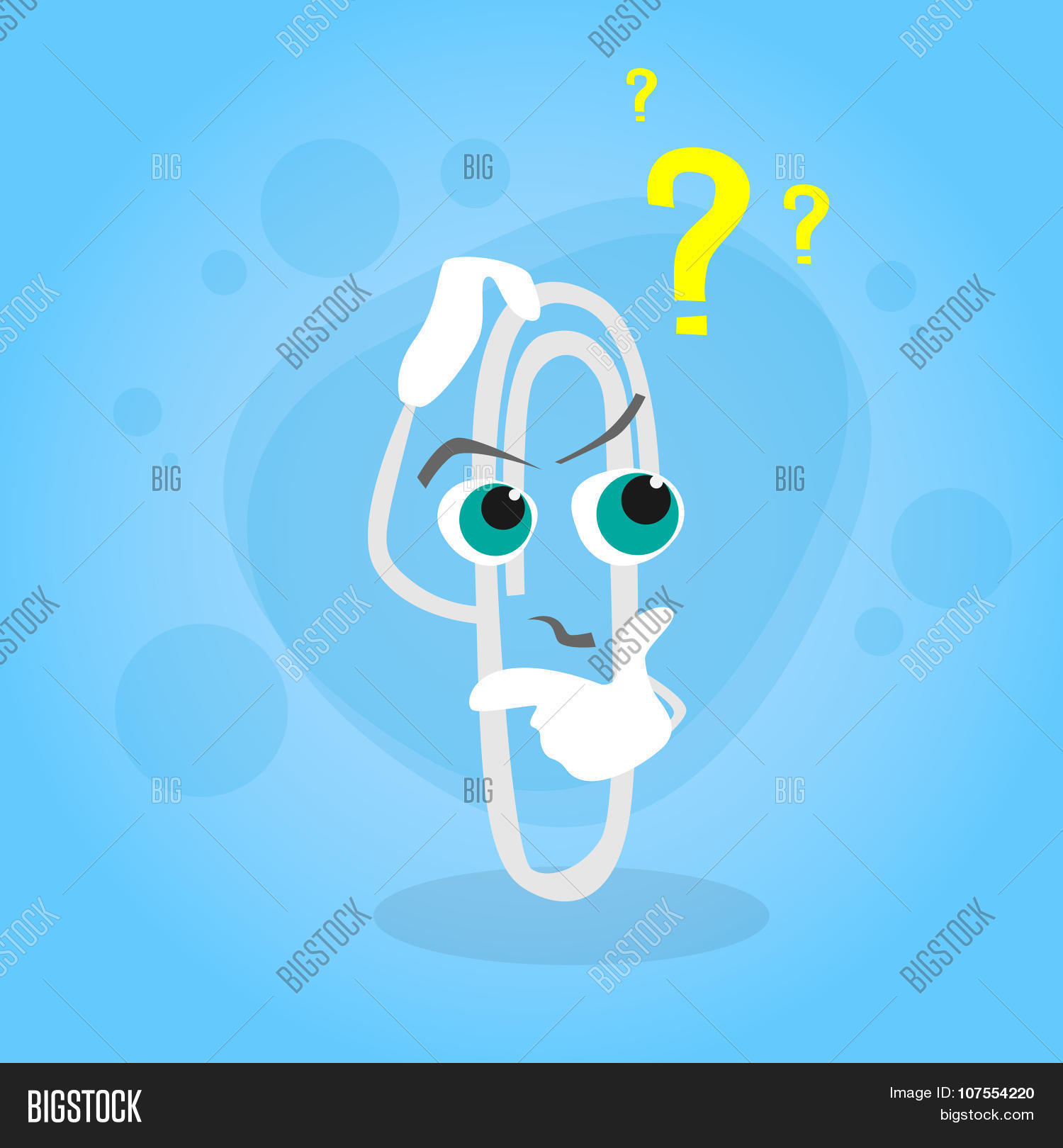 Paperclip Question Vector & Photo (Free Trial) Bigstock