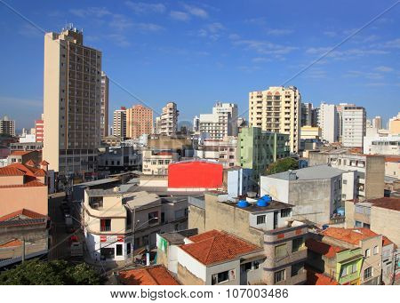 SOROCABA, BRAZIL - May 06: Downtown Sorocaba in Brazil on May 06, 2015 Sorocaba is a automotive hub and a manufacturing center where textiles, cement, vegetable oils, and machinery are made.