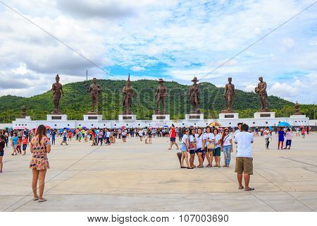 Great Giant 7 King Statues Hua Hin Thailand.