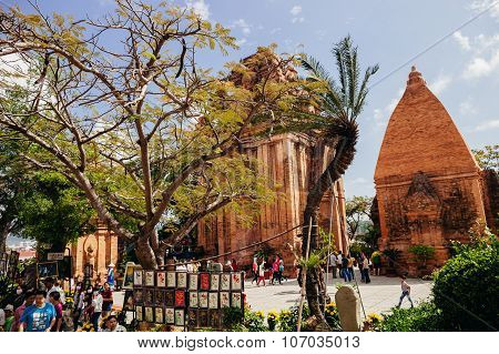Nha Trang, Vietnam - Circa February 2015 - Lunar New Year Festival In Pagoda Po Nagar In Nha Trang