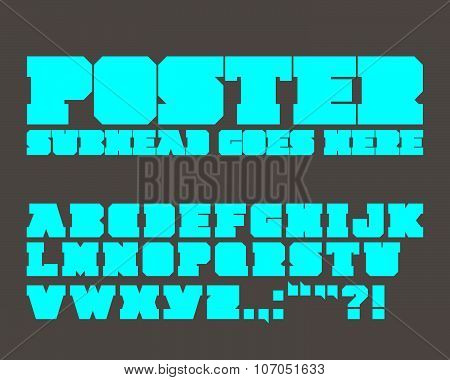 Vector Graphic BOLD Alphabet Set