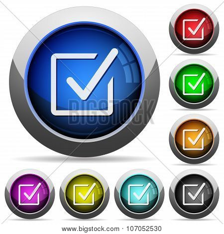 Checked Box Button Set