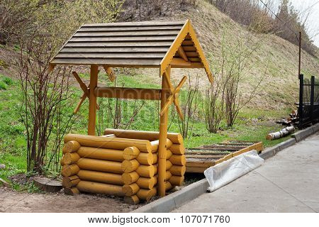 Wooden Water Well