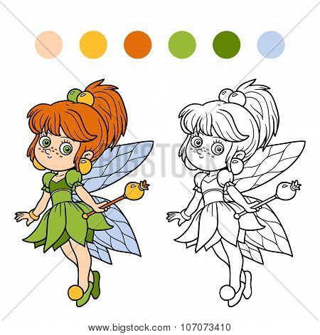 Coloring Book For Children: Little Fairy