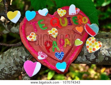 Heart of clay for the father's day