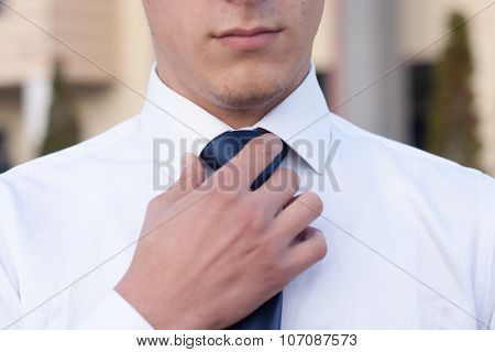Young businessman detail