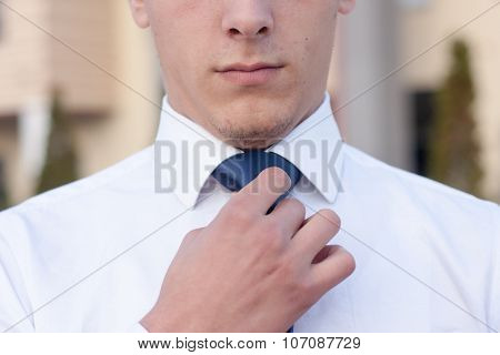 Young businessman detail