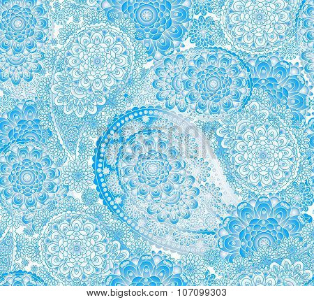 India ornament paisley and mehndi designs
