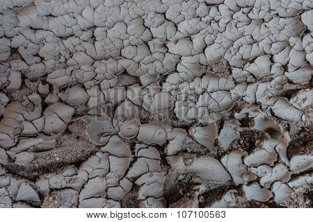 Dry Cracked Soil Background