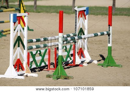 Equitation Obstacles Bars For Horse Jumping Event