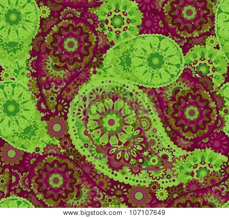 India ornament paisley and mehndi designs