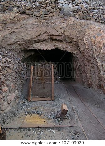 Mine With Railroad Track - Underground Mining