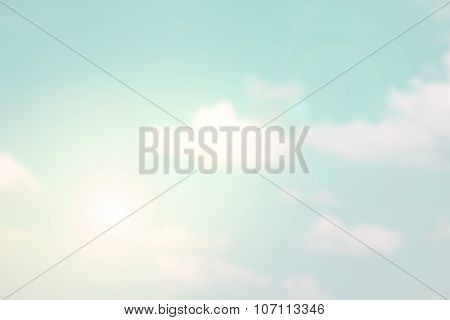 Abstract Blurred Sky - Vintage Color Tone