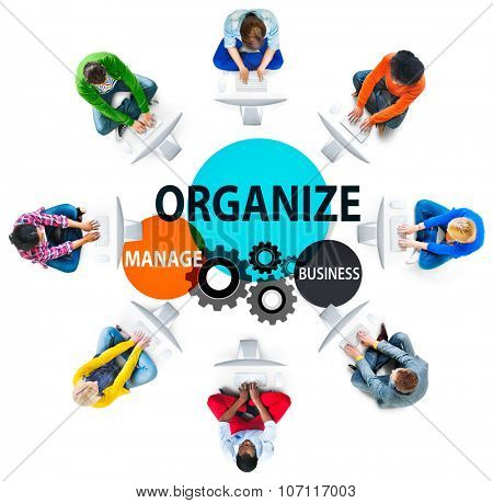 Organize Manage Business Collaboration Community Concept