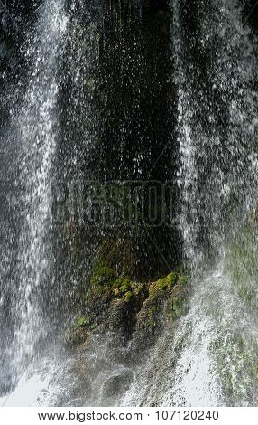 El Nicho Waterfall In Scambray Mountains. Cienfuegos Province, Cuba.