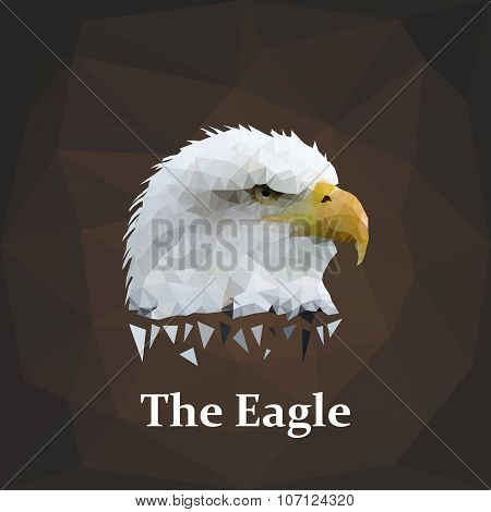 Eagle Head Lowpoly Vector